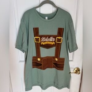 Bella Canvas Men’s Oktoberfest T-Shirt Green and Brown